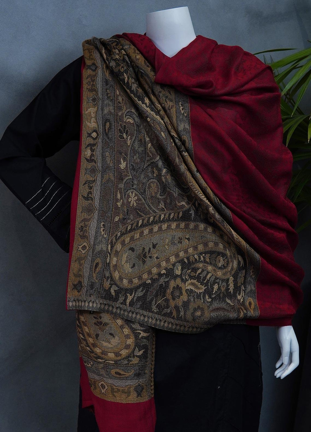 Sanaulla Exclusive Range  Pashmina  Shawls MAMA-34 Multi-1 - Pashmina Shawls