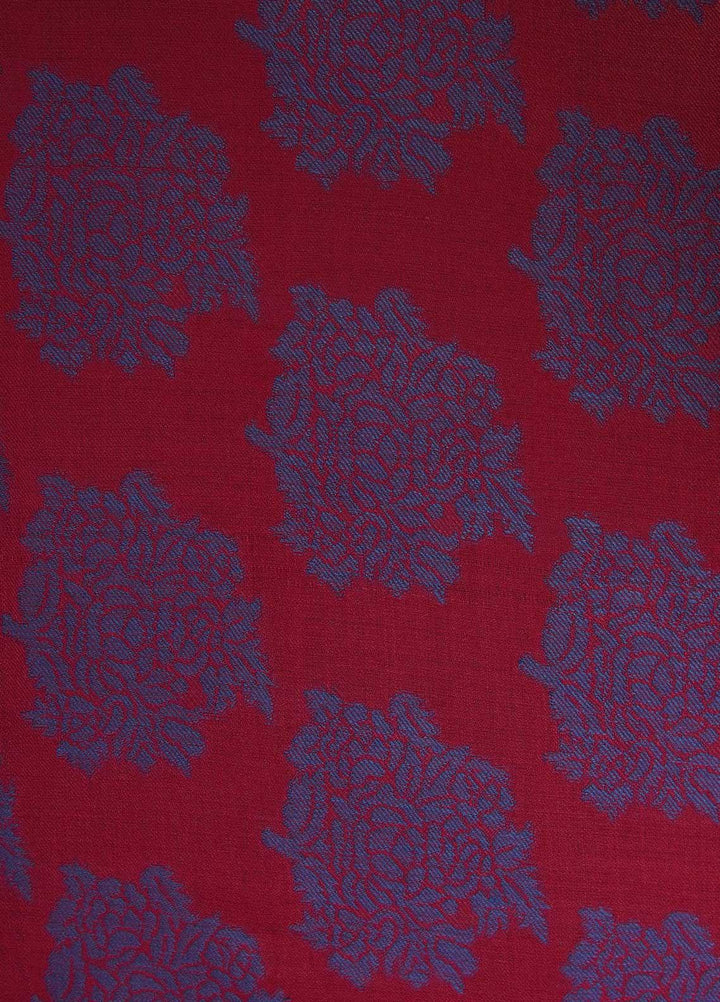 Sanaulla Exclusive Range  Pashmina  Shawls MAMA-48 Maroon-1 - Pashmina Shawls