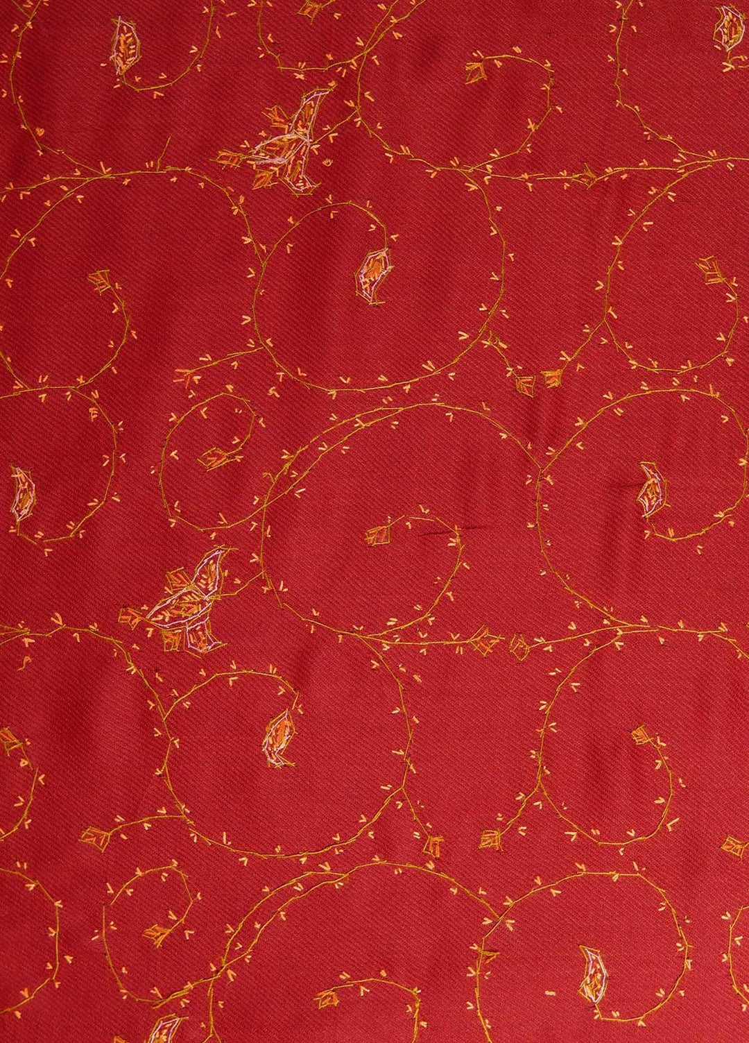 Sanaulla Exclusive Range  Pashmina  Shawls MAMA-17 Red-1 - Pashmina Shawls