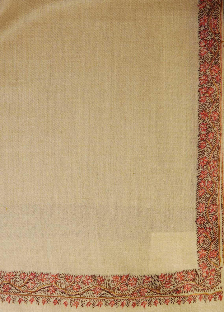 Sanaulla Exclusive Range  Pashmina  Shawls MAMA-18 Fawn-3 - Pashmina Shawls