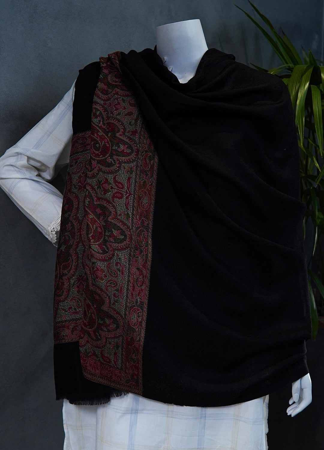 Sanaulla Exclusive Range  Pashmina  Shawls MAMA-34 Multi-2 - Pashmina Shawls