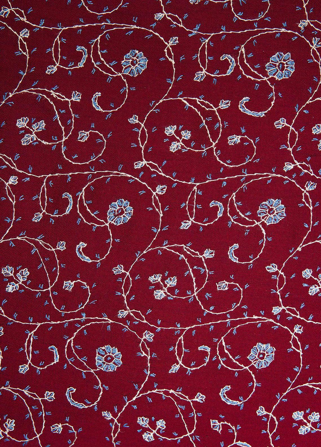 Sanaulla Exclusive Range  Pashmina  Shawls MAMA-47 Maroon - Pashmina Shawls