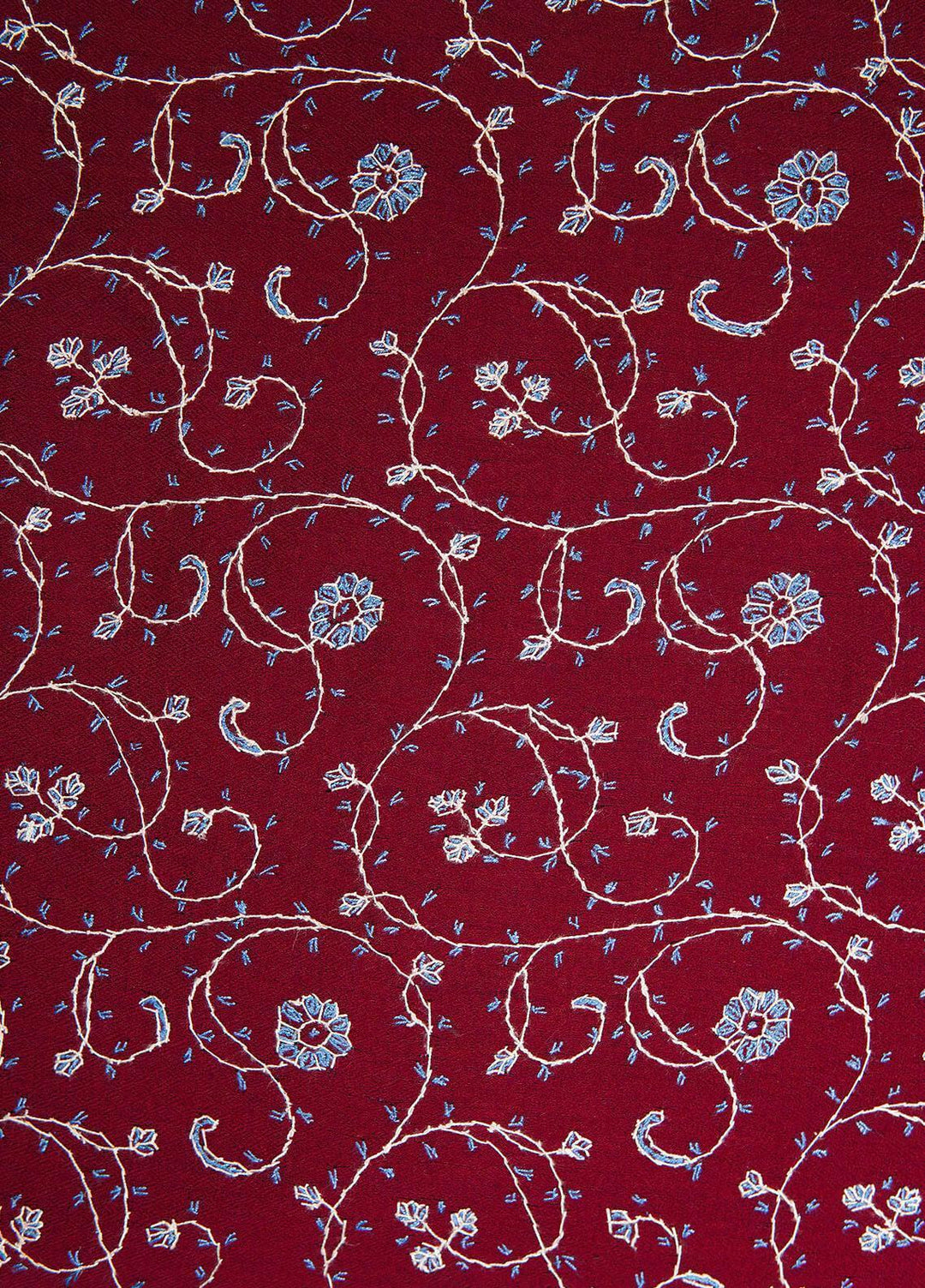 Sanaulla Exclusive Range  Pashmina  Shawls MAMA-47 Maroon - Pashmina Shawls