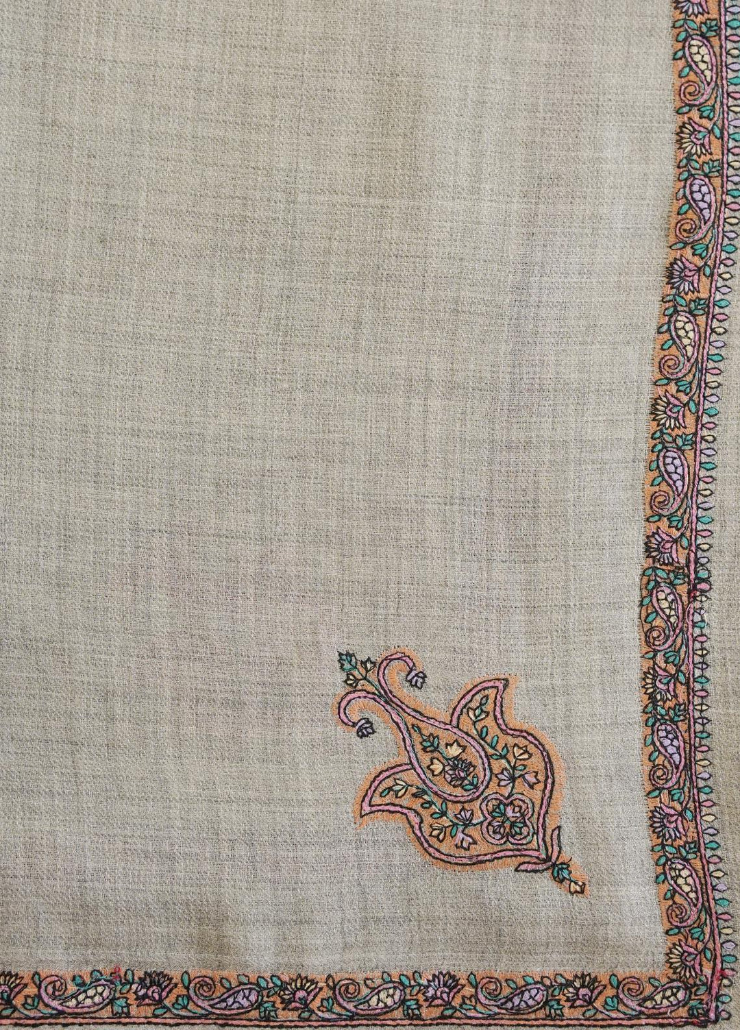 Sanaulla Exclusive Range  Pashmina  Shawls MAMA-14 Grey-1 - Pashmina Shawls