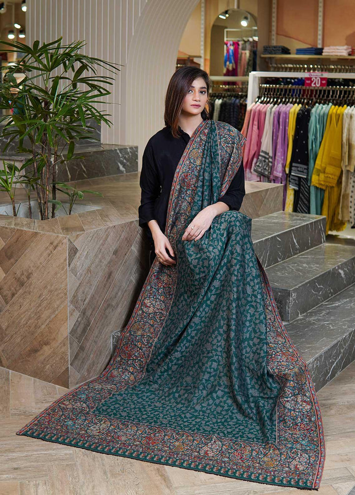 Sanaulla Exclusive Range  Pashmina  Shawls MAMA-33 Multi-3 - Pashmina Shawls
