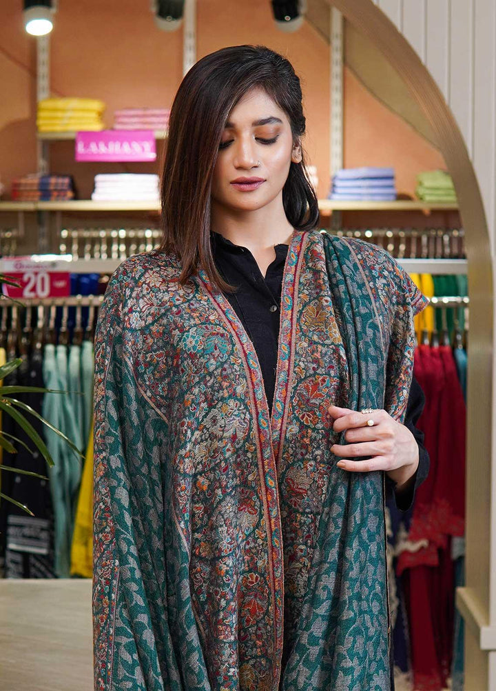 Sanaulla Exclusive Range  Pashmina  Shawls MAMA-33 Multi-3 - Pashmina Shawls