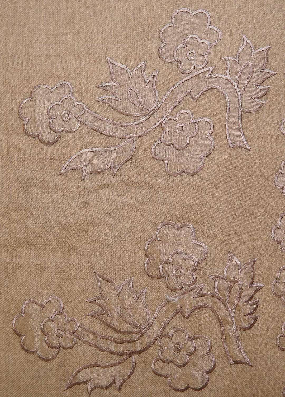 Sanaulla Exclusive Range  Pashmina  Shawls MAMA-49 Fawn-1 - Pashmina Shawls