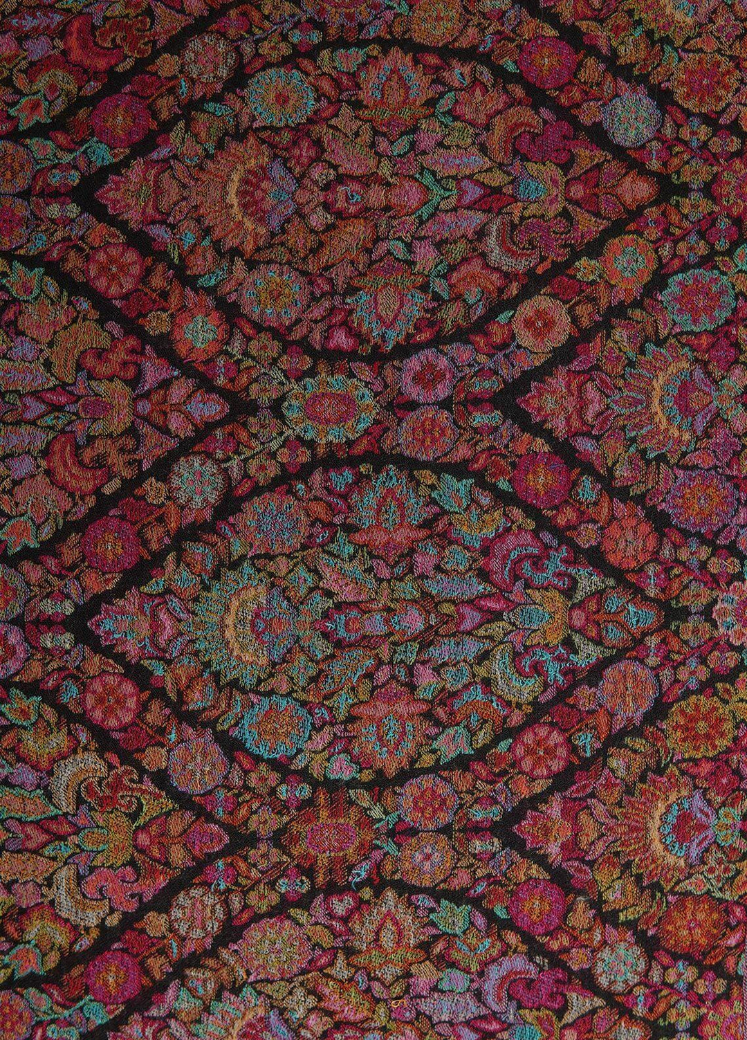 Sanaulla Exclusive Range  Pashmina  Shawls MAMA-33 Multi-4 - Pashmina Shawls