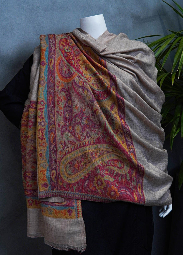 Sanaulla Exclusive Range  Pashmina  Shawls MAMA-34 Multi-11 - Pashmina Shawls