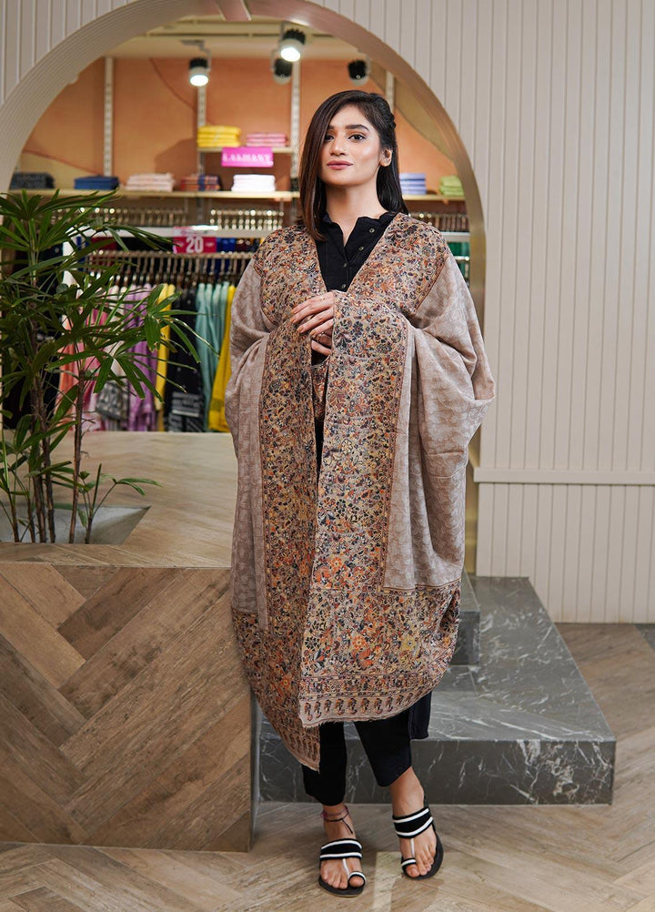 Sanaulla Exclusive Range  Pashmina  Shawls MAMA-33 Multi-5 - Pashmina Shawls