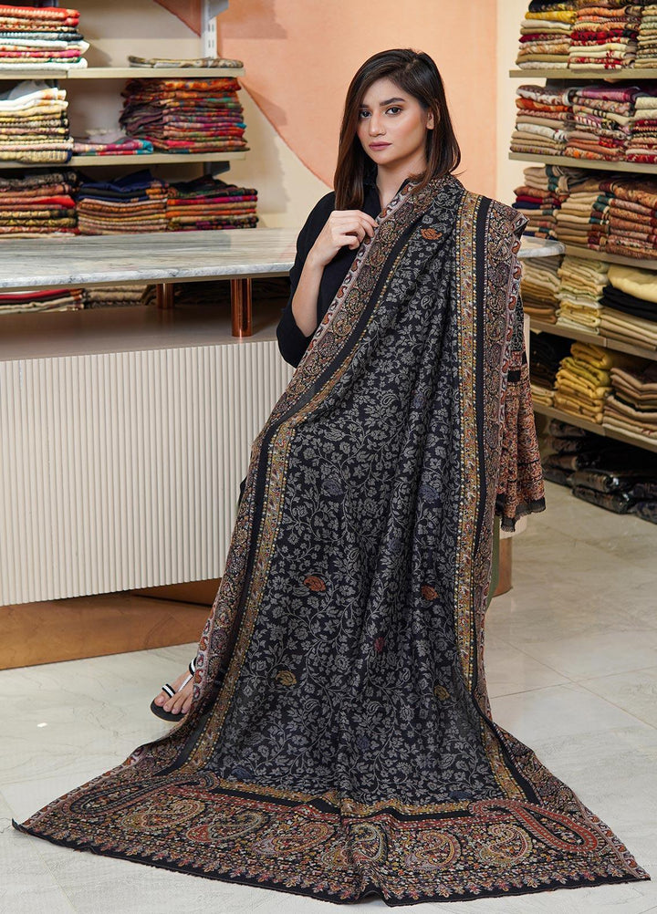 Sanaulla Exclusive Range  Pashmina  Shawls MAMA-33 Multi-6 - Pashmina Shawls