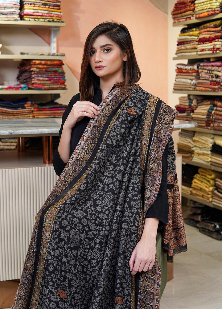Sanaulla Exclusive Range  Pashmina  Shawls MAMA-33 Multi-6 - Pashmina Shawls