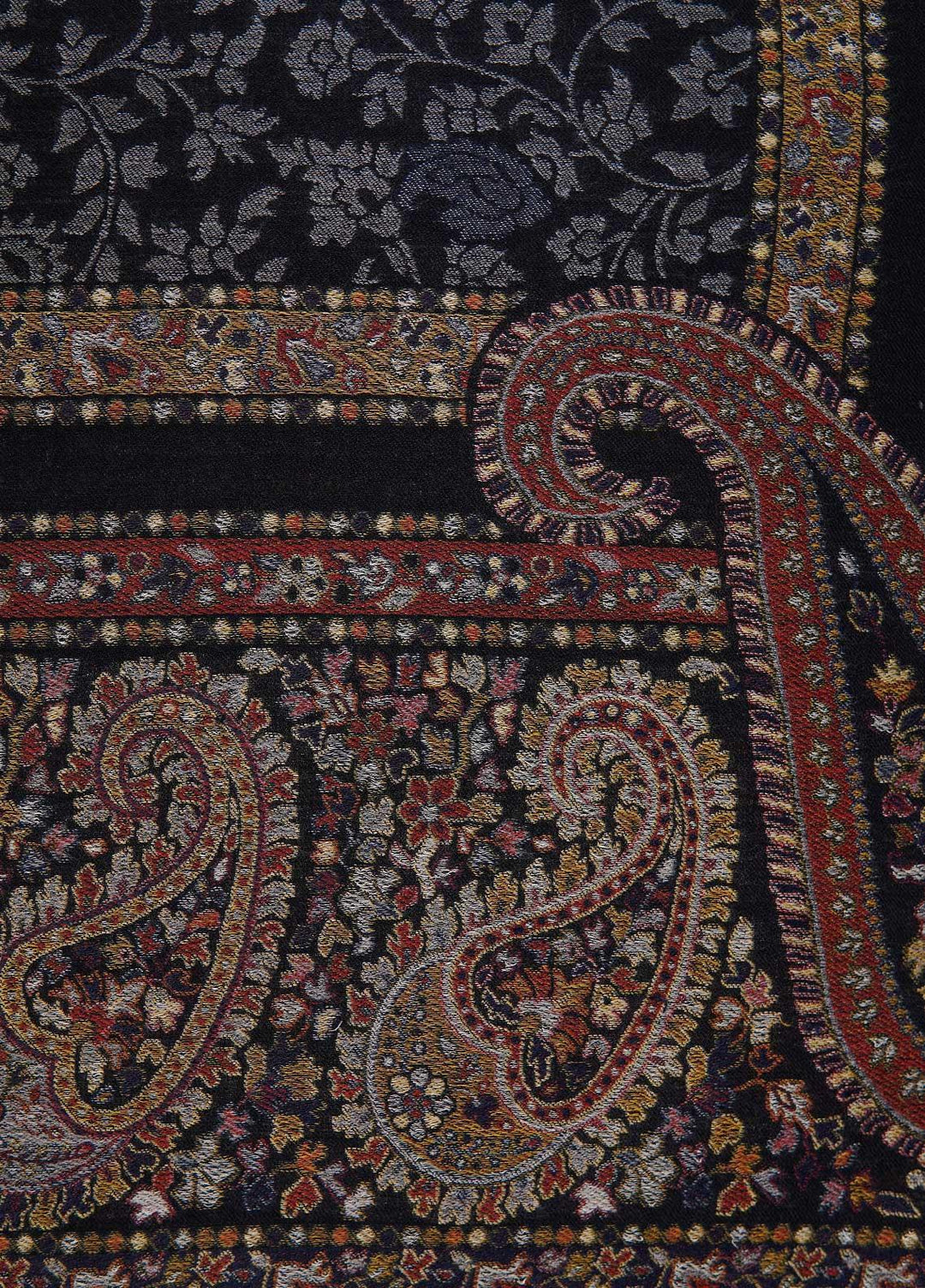 Sanaulla Exclusive Range  Pashmina  Shawls MAMA-33 Multi-6 - Pashmina Shawls