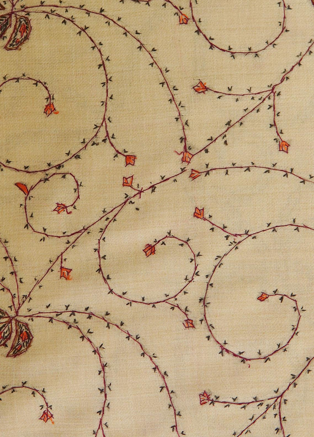 Sanaulla Exclusive Range  Pashmina  Shawls MAMA-17 Fawn-3 - Pashmina Shawls