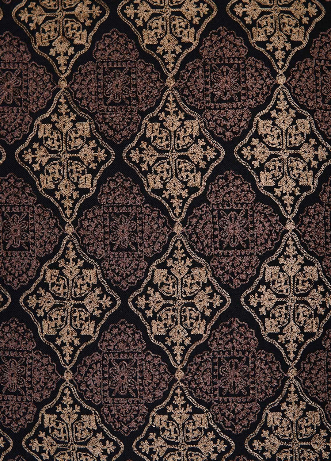 Sanaulla Exclusive Range  Pashmina  Shawls MAMA-37 Black-1 - Pashmina Shawls