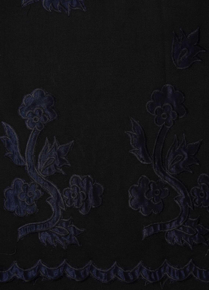 Sanaulla Exclusive Range  Pashmina  Shawls MAMA-49 Black - Pashmina Shawls