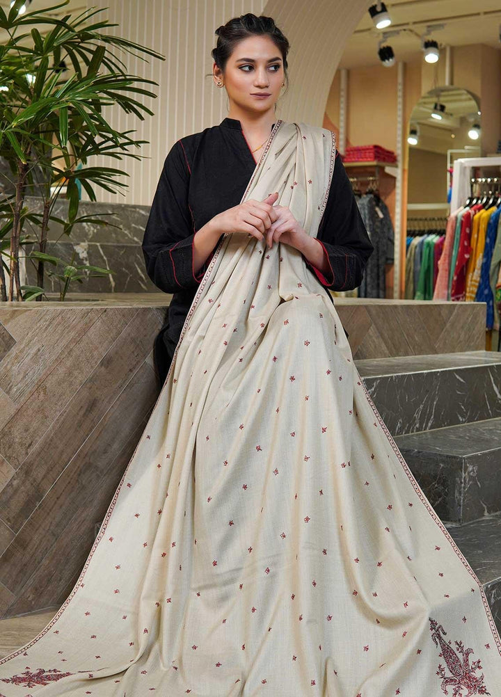 Sanaulla Exclusive Range  Pashmina  Shawls Star Buti KPS-05 Fawn - Pashmina Shawls