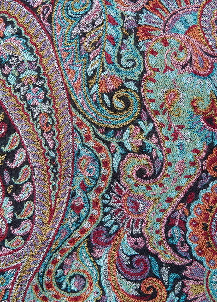 Sanaulla Exclusive Range  Pashmina  Shawls MAMA-09 Black - Pashmina Shawls