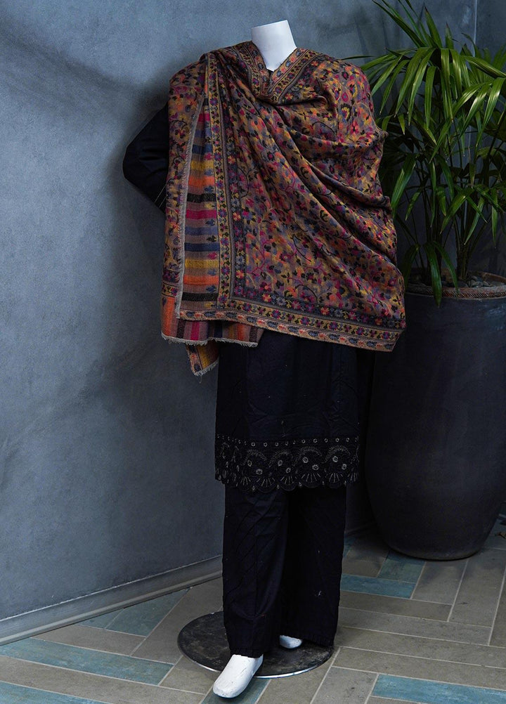 Sanaulla Exclusive Range  Pashmina  Shawls MAMA-10 Multi-4 - Pashmina Shawls