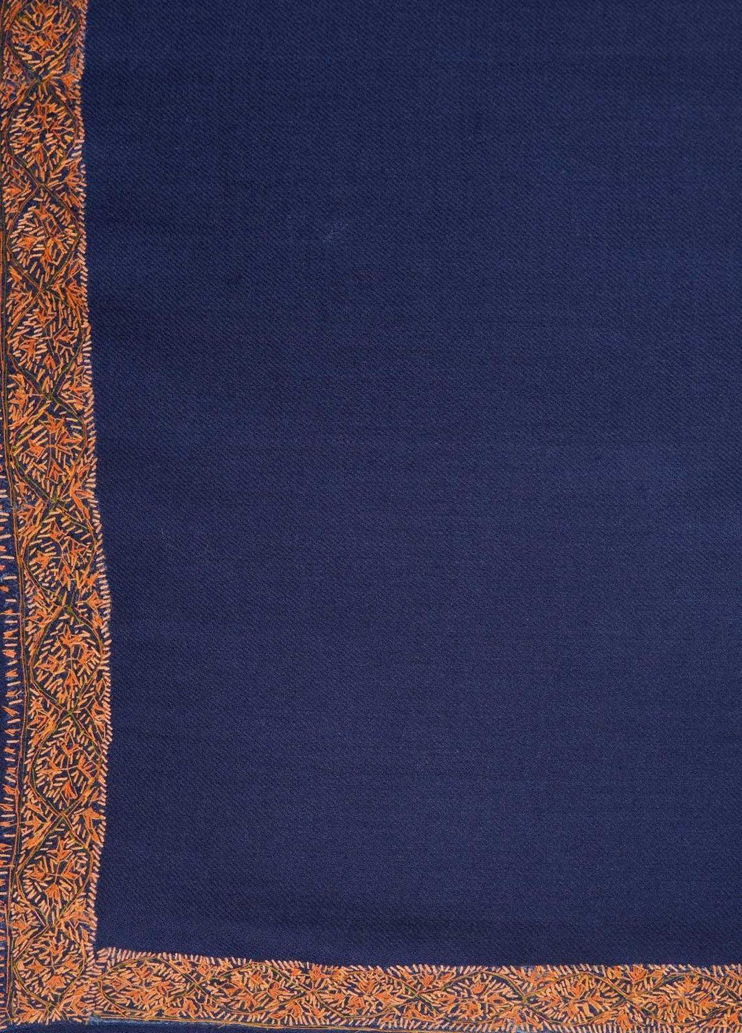 Sanaulla Exclusive Range  Pashmina  Shawls MAMA-18 Blue-3 - Pashmina Shawls
