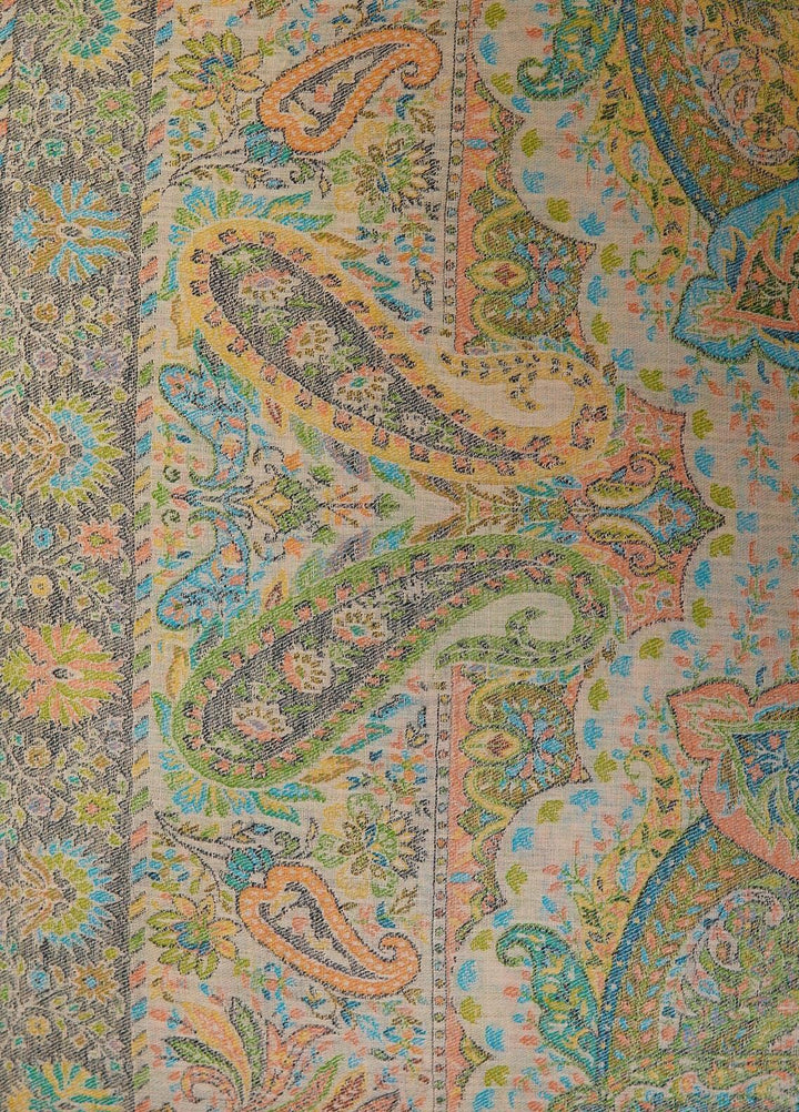 Sanaulla Exclusive Range  Pashmina  Shawls MAMA-42 Multi-2 - Pashmina Shawls