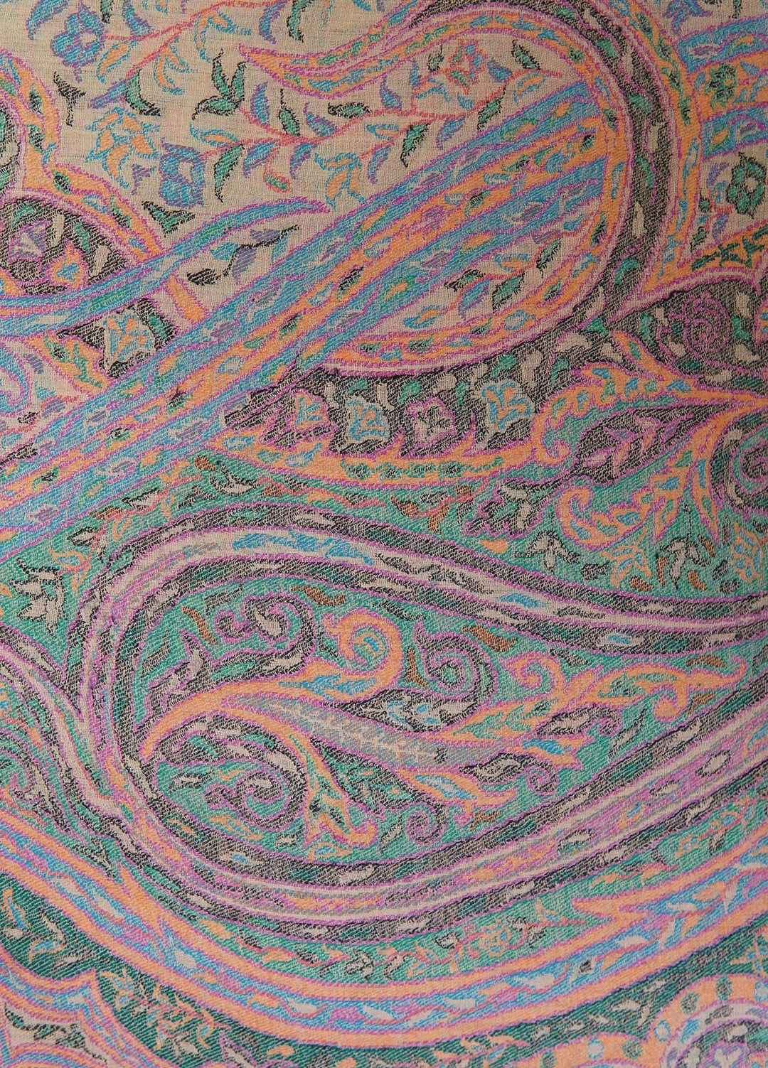 Sanaulla Exclusive Range  Pashmina  Shawls MAMA-42 Multi-4 - Pashmina Shawls