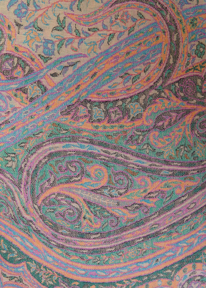 Sanaulla Exclusive Range  Pashmina  Shawls MAMA-42 Multi-4 - Pashmina Shawls
