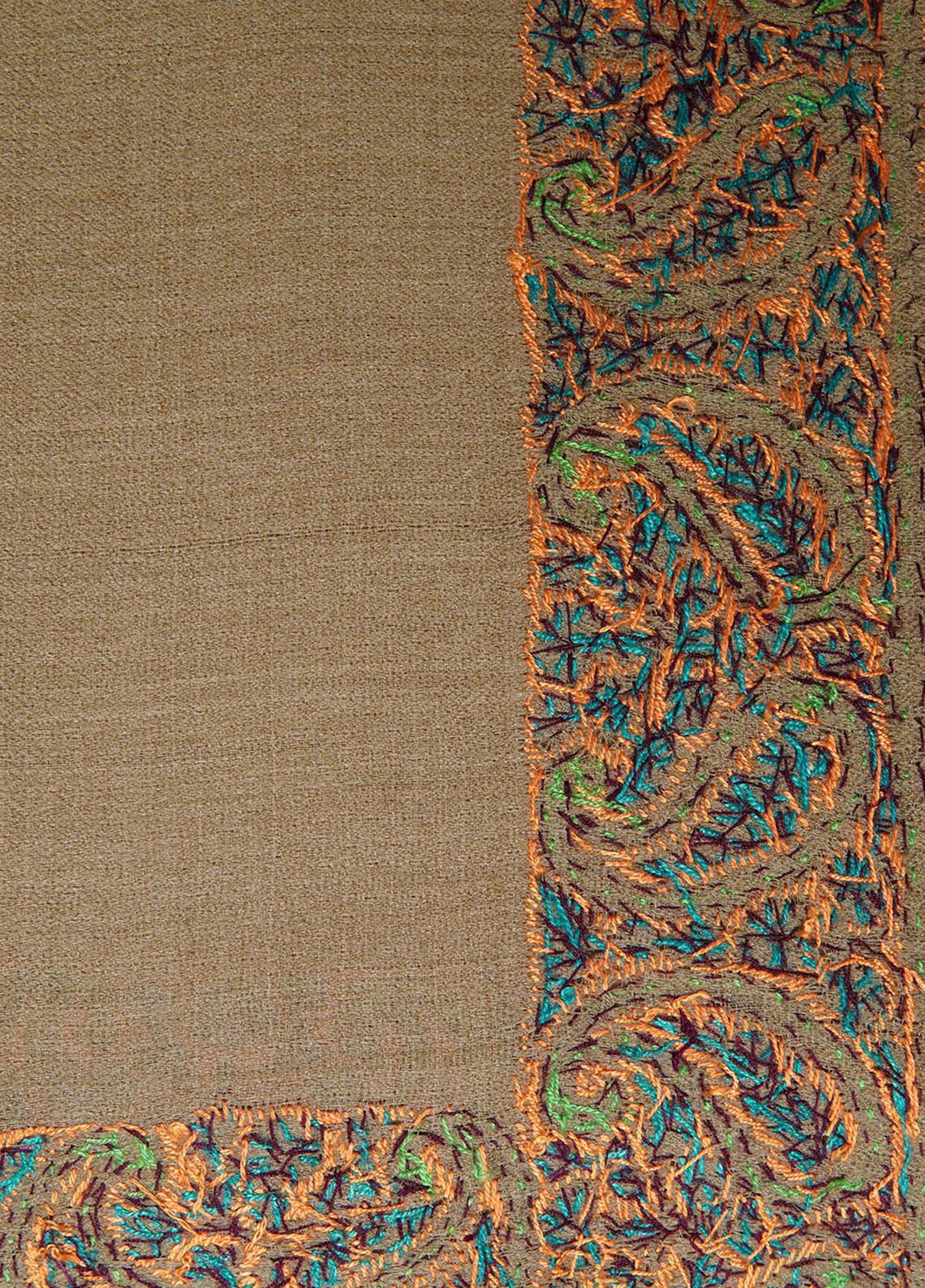 Sanaulla Exclusive Range  Pashmina  Shawls MAMA-47 Brown      - Pashmina Shawls