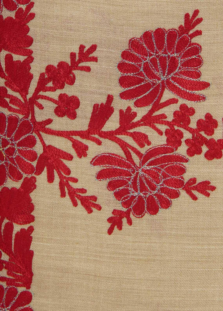 Sanaulla Exclusive Range  Pashmina  Shawls MAMA-27 Fawn-1 - Pashmina Shawls