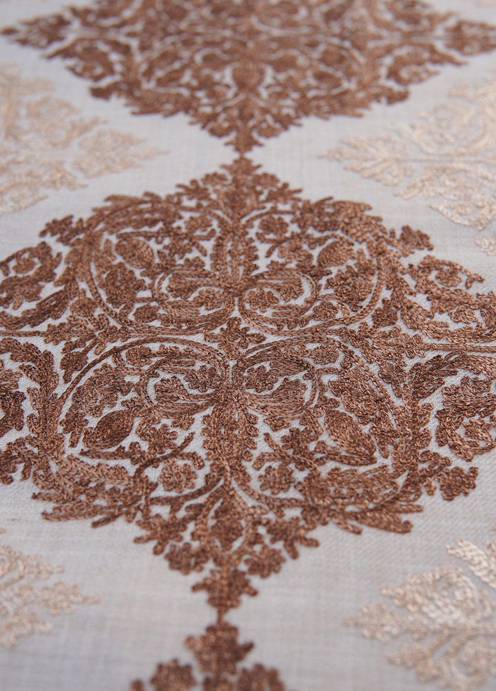 Sanaulla Exclusive Range  Pashmina  Shawls SU22PS-1 H.M AKRAM AKP-16 Fawn-3 - Pashmina Shawls