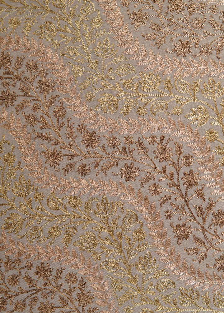 Sanaulla Exclusive Range  Pashmina  Shawls Nalki Cheri Jaal Hw KPS-35 Red  - Pashmina Shawls