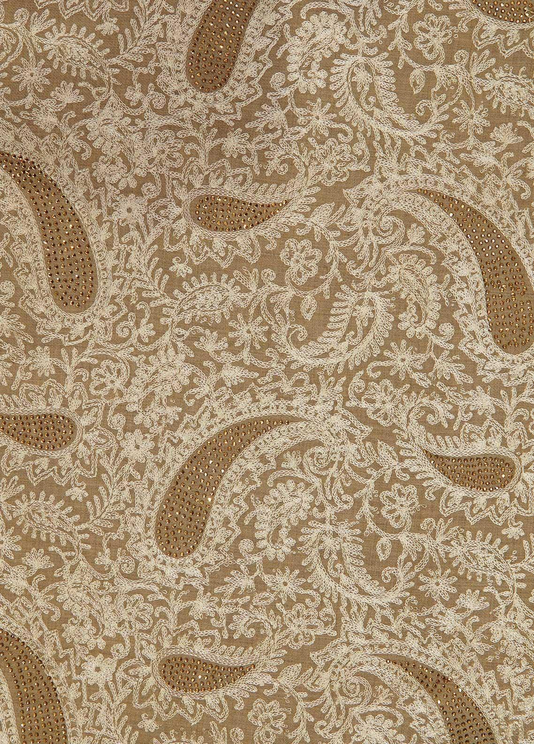 Sanaulla Exclusive Range  Pashmina  Shawls MAMA-39 Fawn-2 - Pashmina Shawls