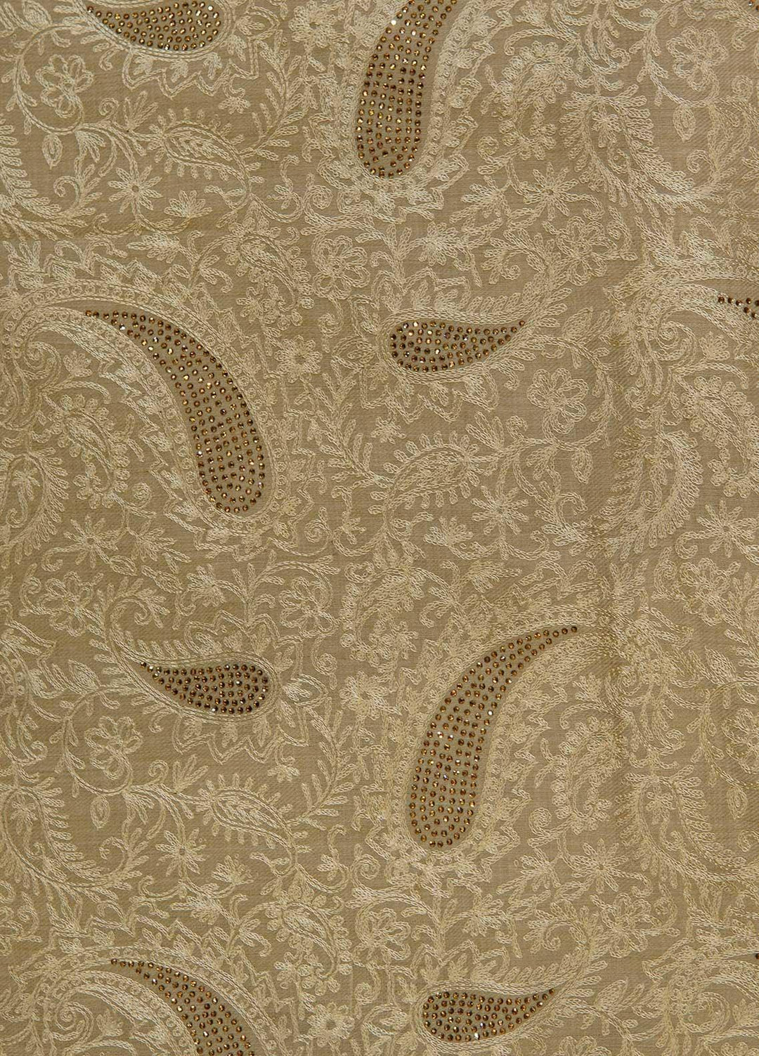 Sanaulla Exclusive Range  Pashmina  Shawls MAMA-39 Fawn-3 - Pashmina Shawls