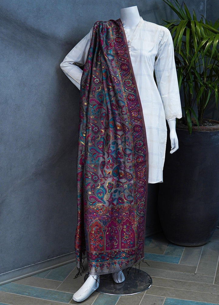 Sanaulla Exclusive Range  Pashmina  Shawls MAMA-11 Multi-2 - Pashmina Shawls
