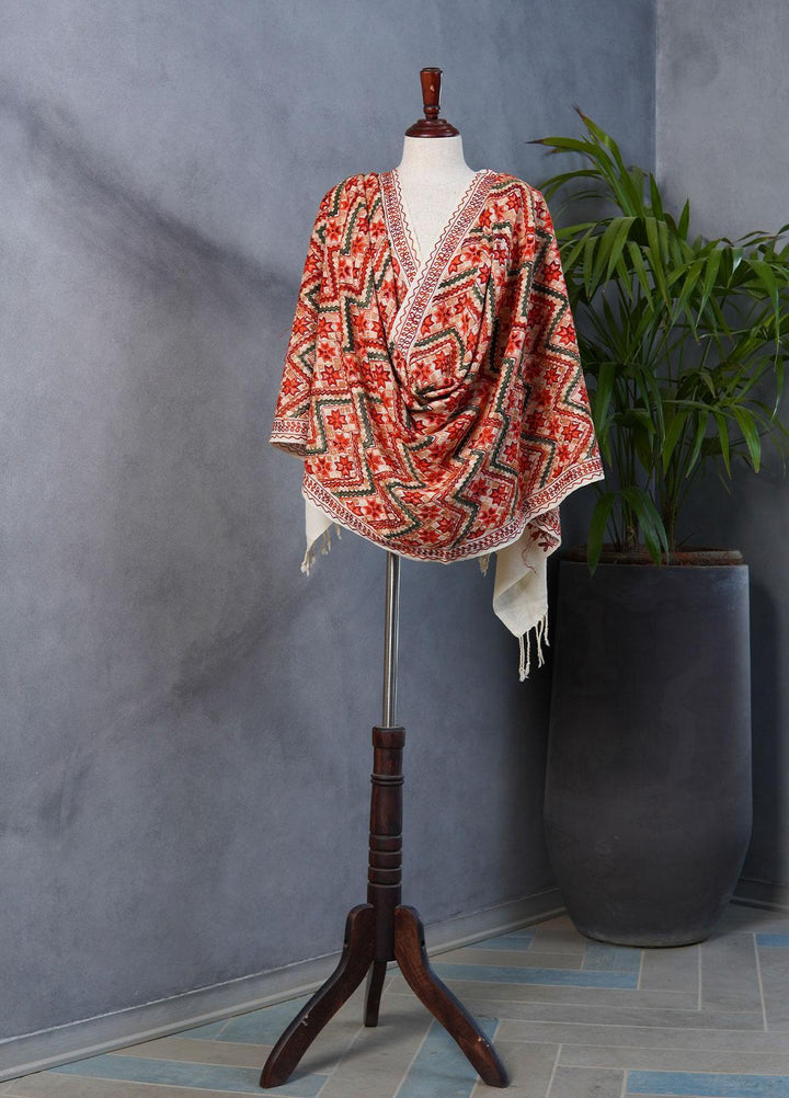 Sanaulla Exclusive Range  Pashmina  Shawls SU22PS-1 M-Shawls MIR-36 Fawn - Pashmina Shawls