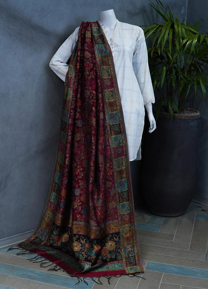 Sanaulla Exclusive Range  Pashmina  Shawls MAMA-11 Multi-3 - Pashmina Shawls