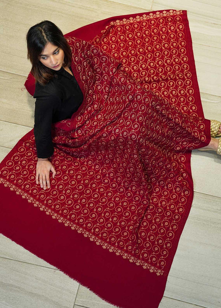 Sanaulla Exclusive Range  Pashmina  Shawls Variety Palla DD KPS-53 Fawn02 - Pashmina Shawls