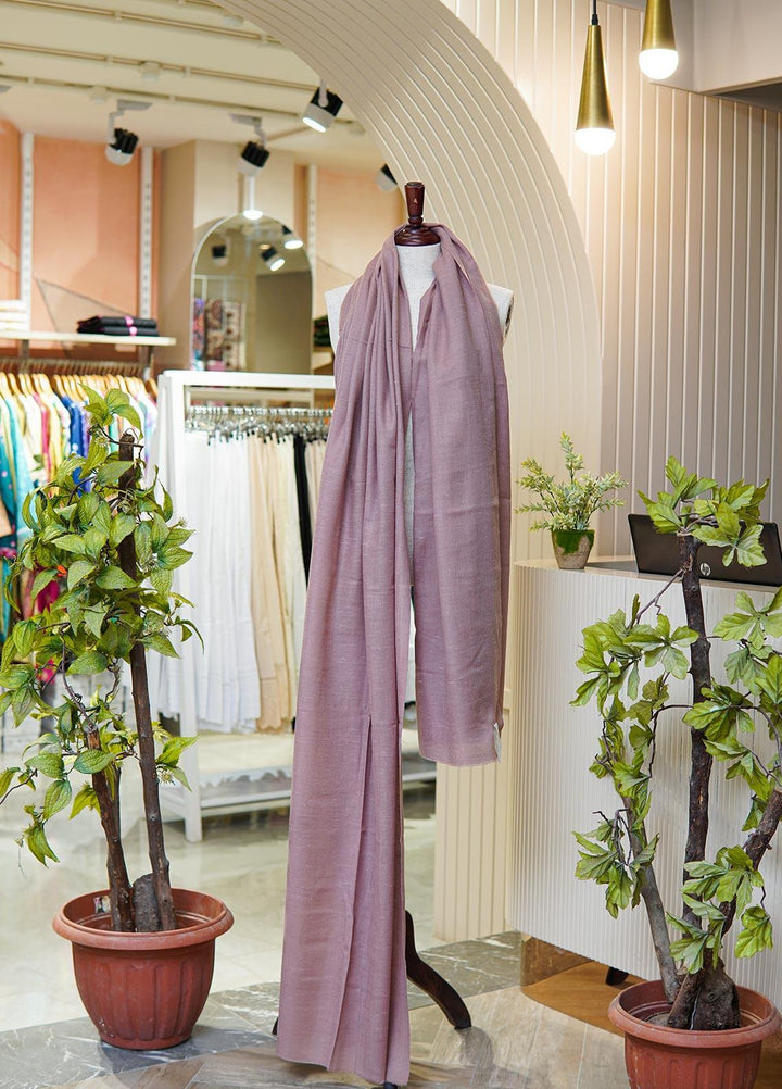 Sanaulla Exclusive Range  Pashmina  Shawls MIR-16 Rust - Pashmina Shawls