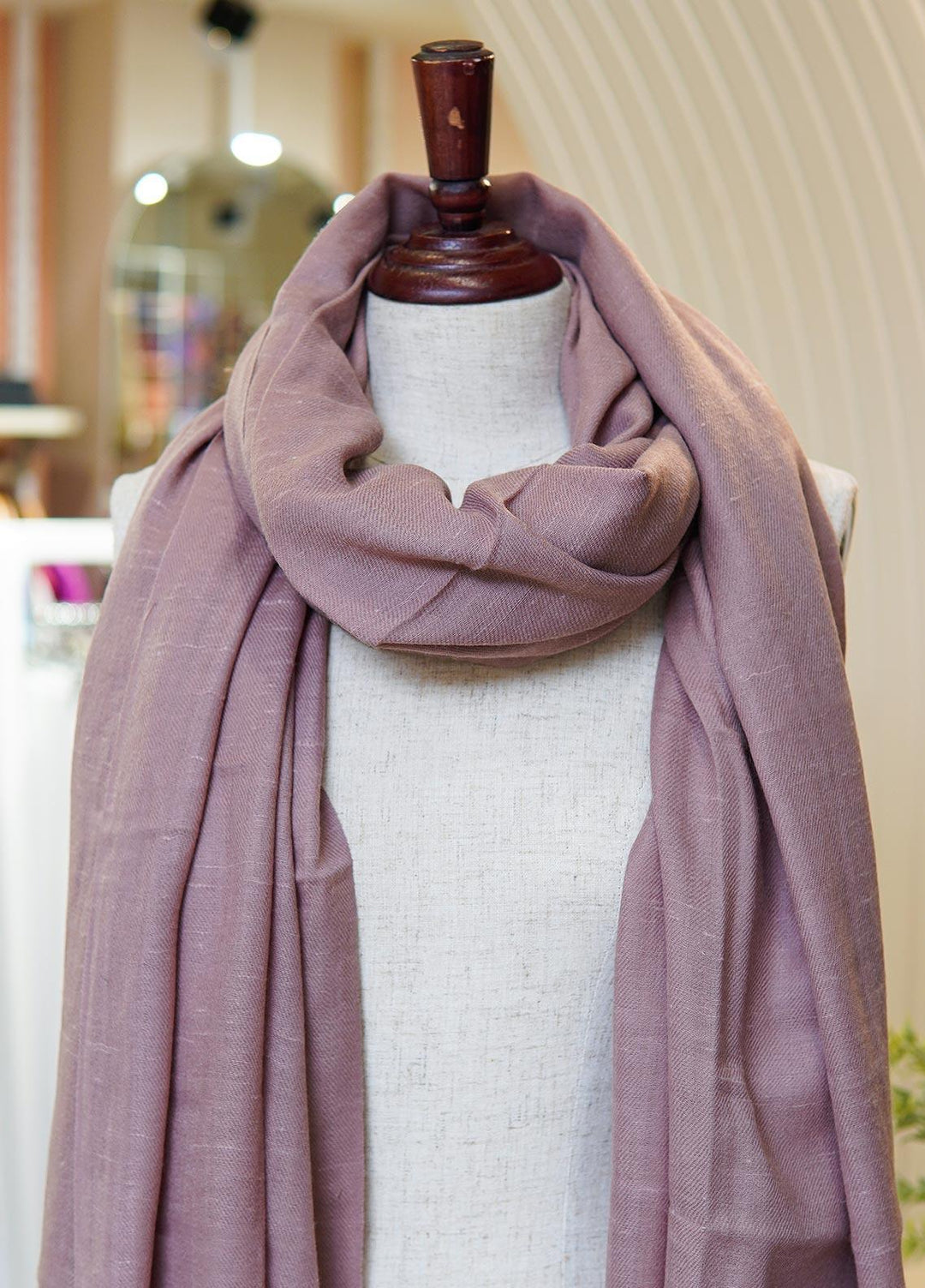 Sanaulla Exclusive Range  Pashmina  Shawls MIR-16 Rust - Pashmina Shawls