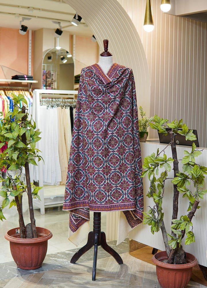 Sanaulla Exclusive Range  Pashmina  Shawls MIR-45 Fawn 3 - Pashmina Shawls