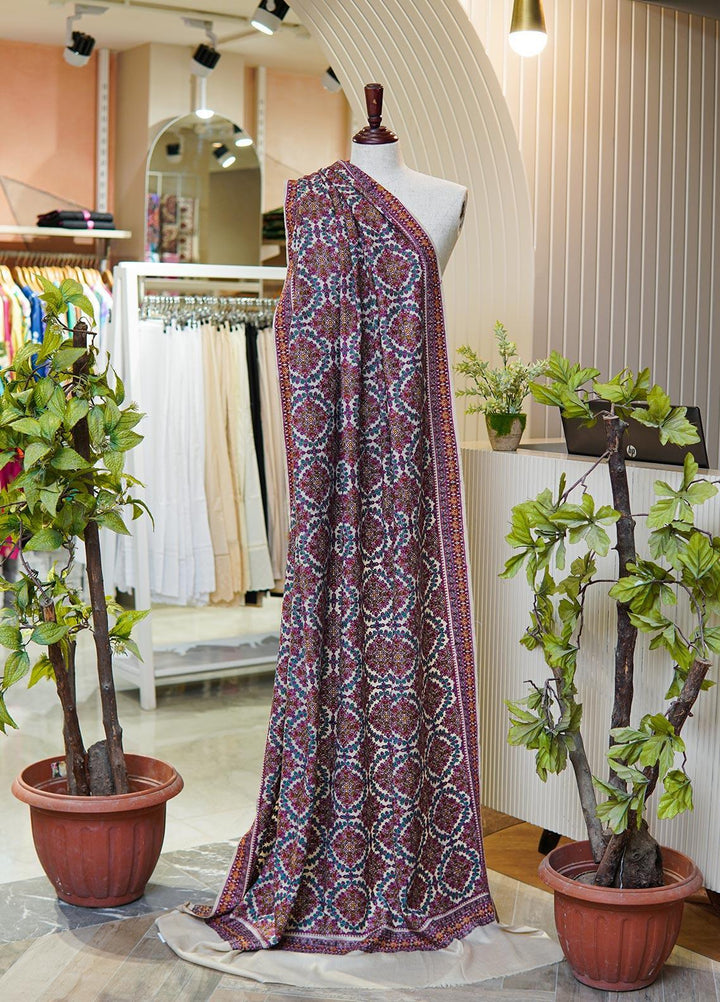 Sanaulla Exclusive Range  Pashmina  Shawls MIR-45 Fawn 3 - Pashmina Shawls