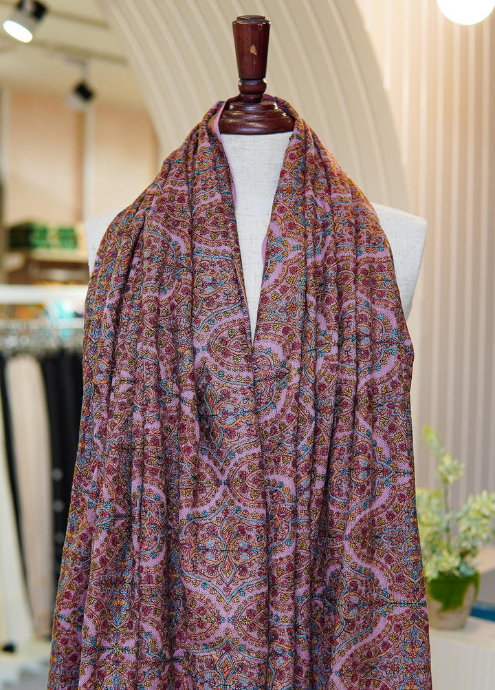 Sanaulla Exclusive Range  Pashmina  Shawls MIR-45 Pink - Pashmina Shawls