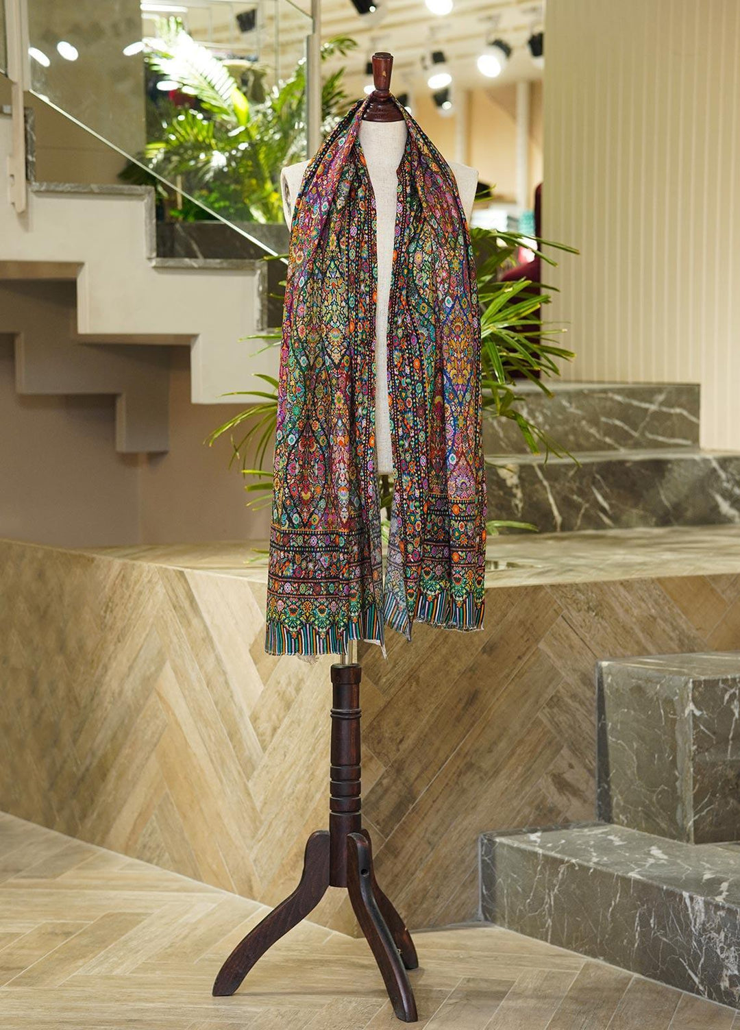 Sanaulla Exclusive Range  Pashmina  Shawls MIR-831 Mix - Pashmina Shawls