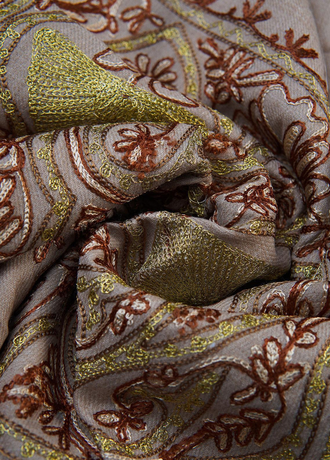 Sanaulla Exclusive Range  Pashmina  Shawls SU22PS-2 Mir-10 Pista-1 - Pashmina Shawls