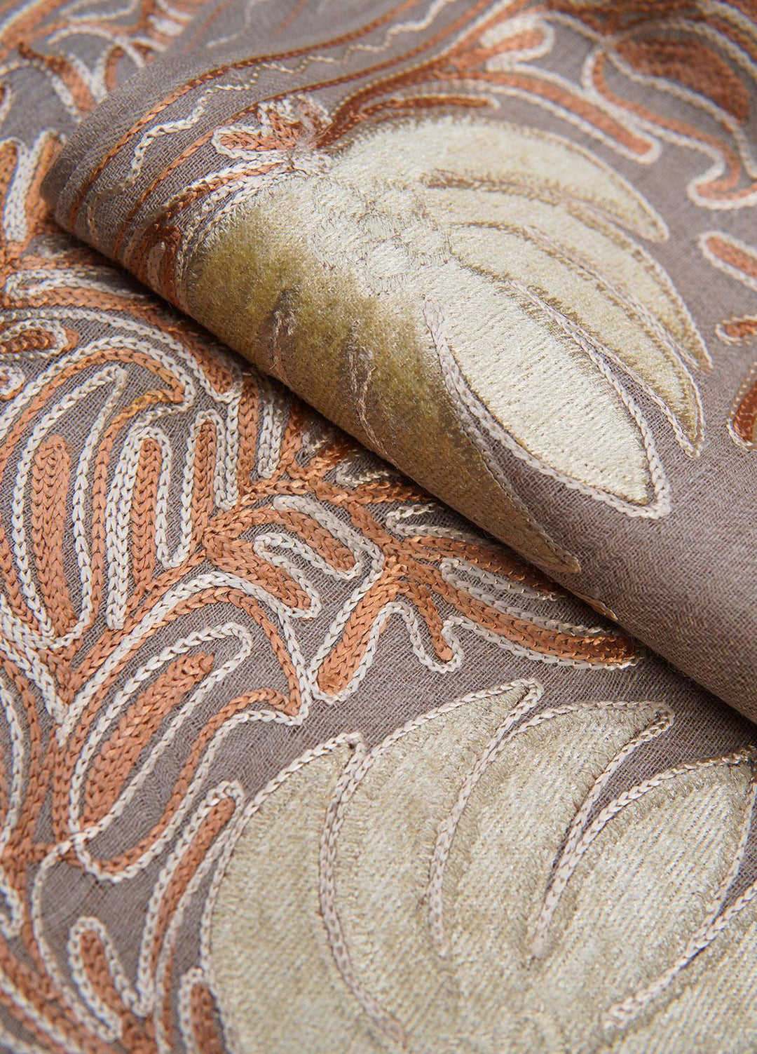 Sanaulla Exclusive Range  Pashmina  Shawls SU22PS-2 MIR-16 Fawn-9 - Pashmina Shawls