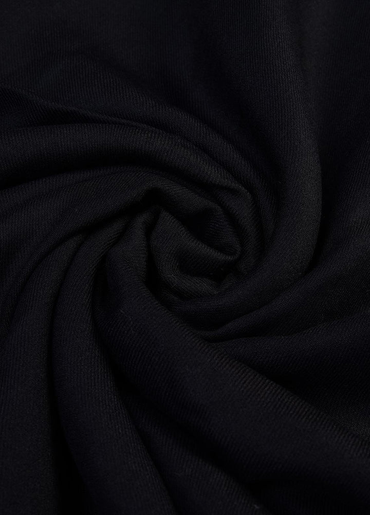 Sanaulla Exclusive Range  Pashmina  Shawls SU22PS-3 Mir-02 Black - Pashmina Shawls