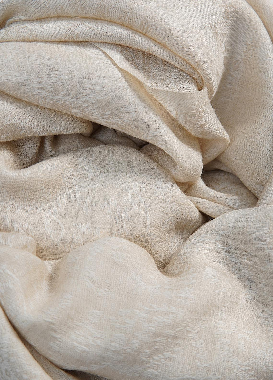 Sanaulla Exclusive Range  Pashmina  Shawls SU22PS-3 AKP-658-Cream - Pashmina Shawls
