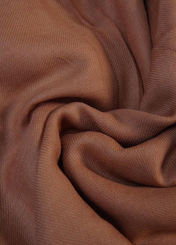 Sanaulla Exclusive Range  Pashmina  Shawls SU22PS-3 D-07 Brown - Pashmina Shawls
