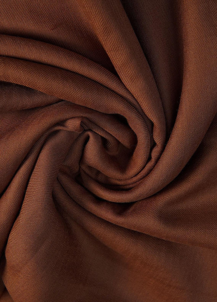 Sanaulla Exclusive Range  Pashmina  Shawls SU22PS-3 D-07 D/Brown - Pashmina Shawls