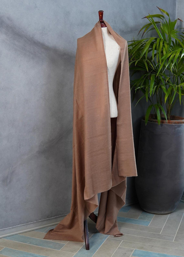 Sanaulla Exclusive Range  Pashmina  Shawls SU22PS-3 D-153 Brown - Pashmina Shawls